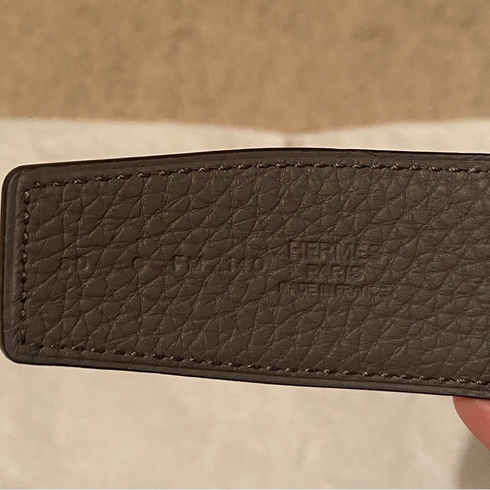 HERMES Constance belt buckle & Reversible leather strap 38 mm - Picture 6 of 8